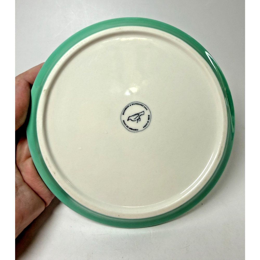 Anthropologie Brassica Butter Dish Mint Green Underplate ONLY Replacement Retro - Picture 2 of 3